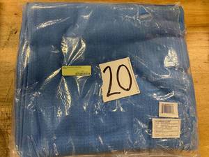 lot 20 image: Cotton Weave Marine Blue King Blanket, KO33-K-MARN-BL - NEW
