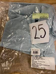 lot 25 image: Legends Luxury Pima Cotton V-Neck Top - Misty Blue, 68041H-L-MISTY-BLUE - NEW
