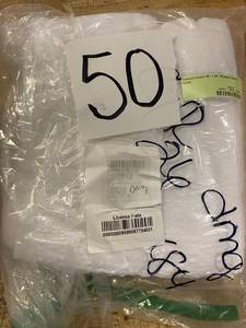 lot 50 image: Concord Cotton 50 x 84 Window Panel in White, GR26-50X84-WHITE - NEW