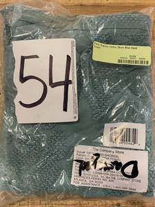 lot 54 image: Fleur Supima Cotton Shore Blue Hand Towel, 59011-HAND-SHOREBL - NEW