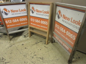 lot 333 image: OUTDOOR ADVERTISING FRAMES