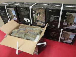 lot 339 image: NATURAL STONE LEDGER PANELS, 6 x 12 - NEW