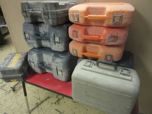 lot 347 image: POWER TOOL CARRYING CASES, FOR PASLODE, PORTER-CABLE, DEWALT- BRAND TOOLS, MORE