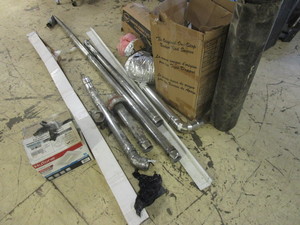lot 369 image: ASSRTD. CONSTRUCTION SUPPLIES, VENT PIPE, BACKER ROD, ROOFING ROLL, VENTILATOR FAN, ADA STAIR RAIL