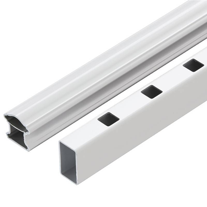 (1 CASE OF 8) Fiberon (Actual 4-in x 6-in x 8-ft) Classic 2-Pack White Composite Deck Handrails RL PK 96IN CLASS WH - 1 Top & Bottom Rails - NEW