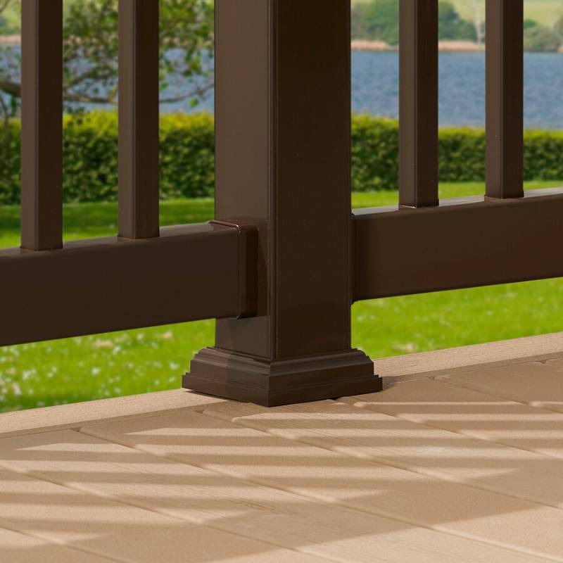 Fiberon (26-Pack) Chestnut Brown PVC Deck Post Sleeve Collars, POST SLV MLDG 4 DW, NEW