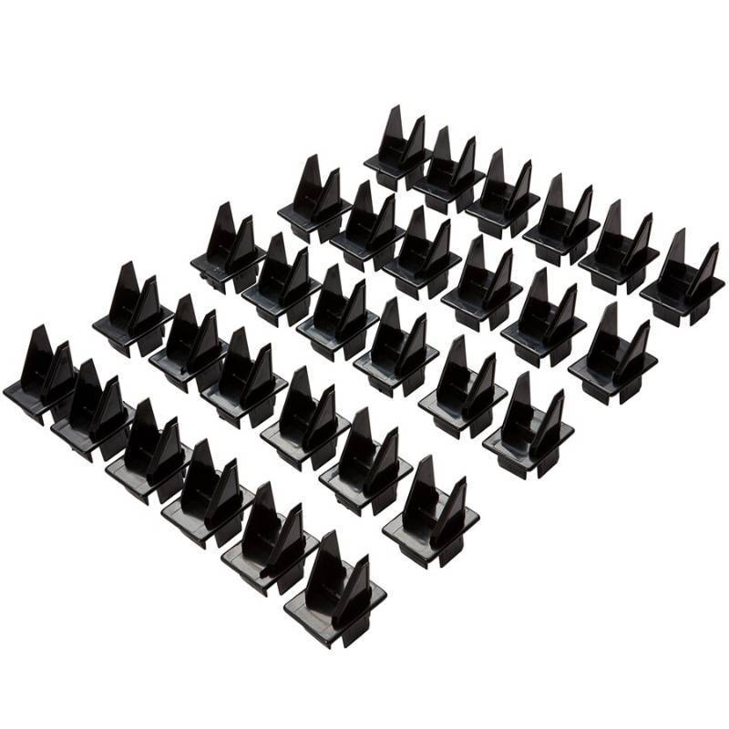 Fiberon 30-Pack Black Stair Sq Bal Inserts BAL12 AD SQ ST 30 BL - NEW