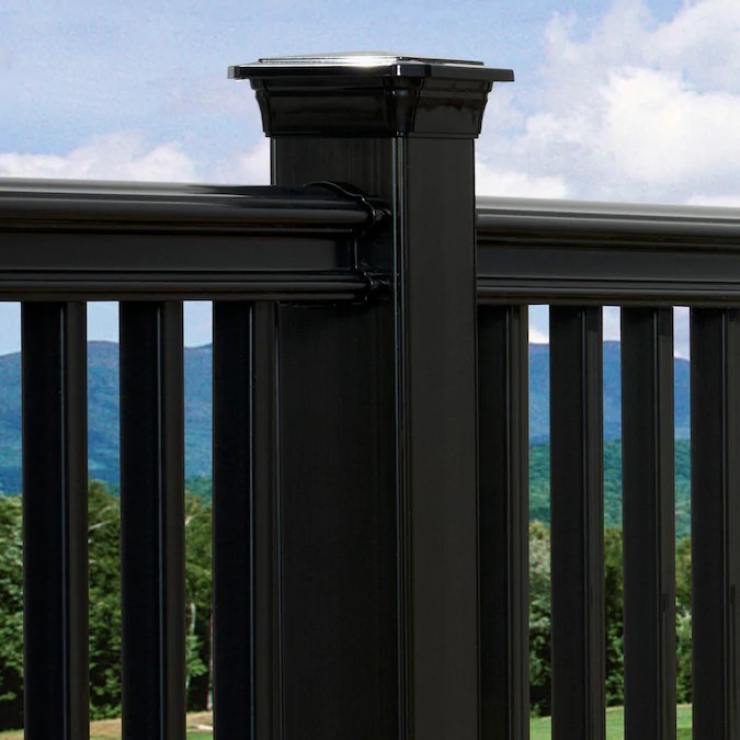 1 (CASE OF 12) Fiberon 2-Pair Midnight Black Classic Rail Brackets, BKT CLA 4 PK BL - NEW