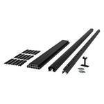 Fiberon 6 Black Aluminum Deck Stair Railing Kit, AL STR PK 72x36 BL - NEW