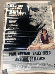 lot 3 image: Original Absence of Malice Movie Poster