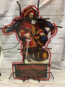 lot 39 image: Captain Morgan Neon Sign 28 Tall