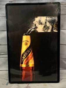 lot 46 image: Vintage Lighted Seagrams Beer Sign 14 x 22
