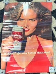lot 54 image: Vintage 1979 Old Milwaukee Poster 20 x 29