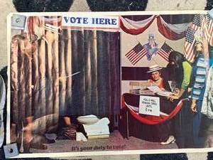 lot 58 image: Its Your Duty to Vote Poster from 1989