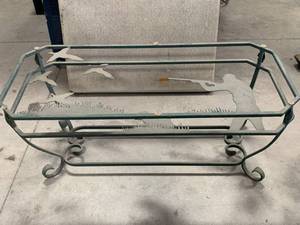 lot 67 image: Coffee Table Hunting Scene Base 16 high 17 wide 38 long