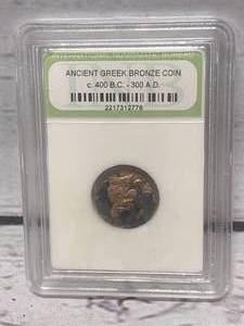 lot 105 image: Ancient Greek Bronze Coin c 400bc-300ad