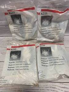 lot 123 image: Lot of 4 N100 3M Respirators