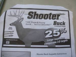 Shooter Buck 3D Target