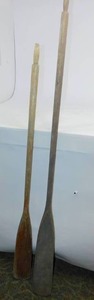 lot 58 image: 2 Vintage Oars