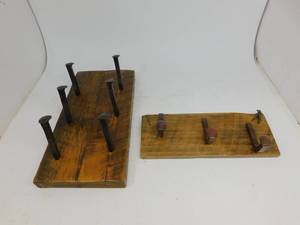 lot 67 image: Homemade Coat Rack & Hat Rack