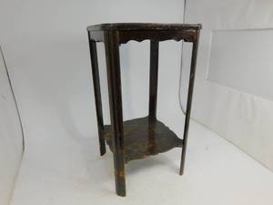 lot 79 image: Vintage Decorative Wood StandTable