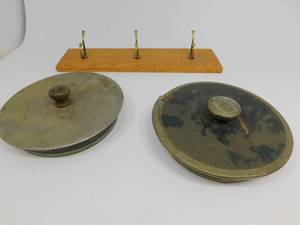 lot 109 image: 2 Vintage Covers for a Vintage Street Ice Cream Sales Cart  Coat Rack