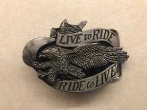 LIVE to RIDE, RIDE to LIVE Belt Buckle