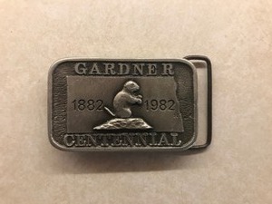 Gardner Centennial 1882-1982 Belt Buckle