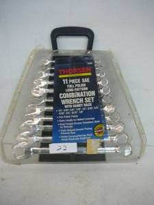 lot 22 image: Thorsen 11 Piece SAE Wrench Set