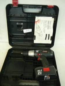 lot 27 image: Craftsman 38 16.8 Volt Drill Driver With Case & Battery