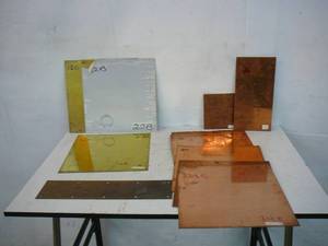 lot 143 image: CopperBrass Sheets