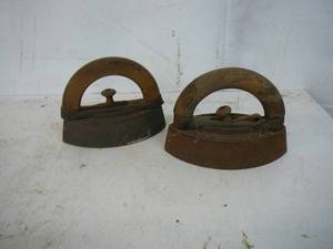 lot 157 image: Antique Irons