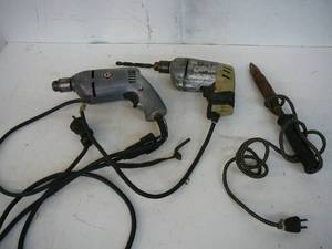 lot 176 image: Hand Tools Drills and Soldering Iron