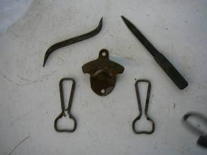 lot 193 image: Vintage Items Coke Bottle opener & Misc openers