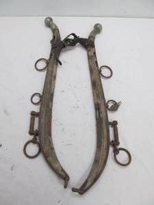 vintage wood horse hames
