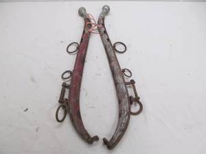 vintage wood horse hames