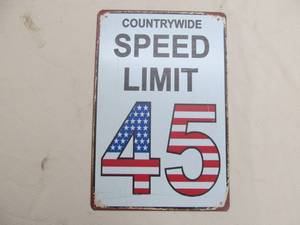 metal sign