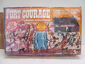 vintage western action play set