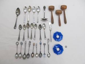 vintage spoons, vintage nut mallets