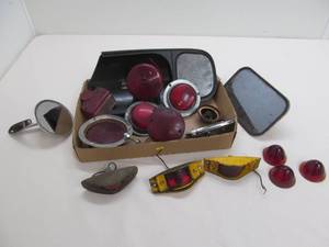 vintage automotive mirrors ,lens