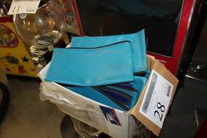 lot 28 image: Lot of (Approximately 30) MoneyCheckCoin Zipper Bank Bags