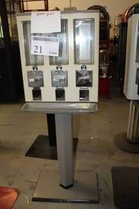 lot 21 image: Bulk Candy Dispenser 3-Head Stand $.25