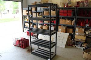 lot 38 image: Plastic Storage Rack 5-Tier