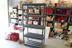 lot 41 image: Plastic Storage Rack 5-Tier