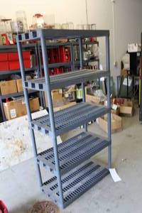 lot 43 image: Plastic Storage Rack 5-Tier