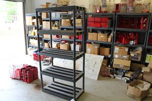 lot 45 image: Plastic Storage Rack 5-Tier