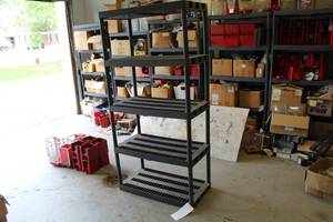 lot 46 image: Plastic Storage Rack 5-Tier