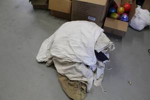 lot 35 image: Lot of (25) Cotton Laundry Bags with Pull String