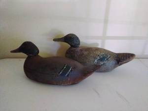 lot 15 image: Two Vintage Wooden Duck Decoys