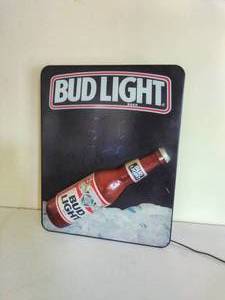 lot 27 image: Bud Light Lighted Beer Sign